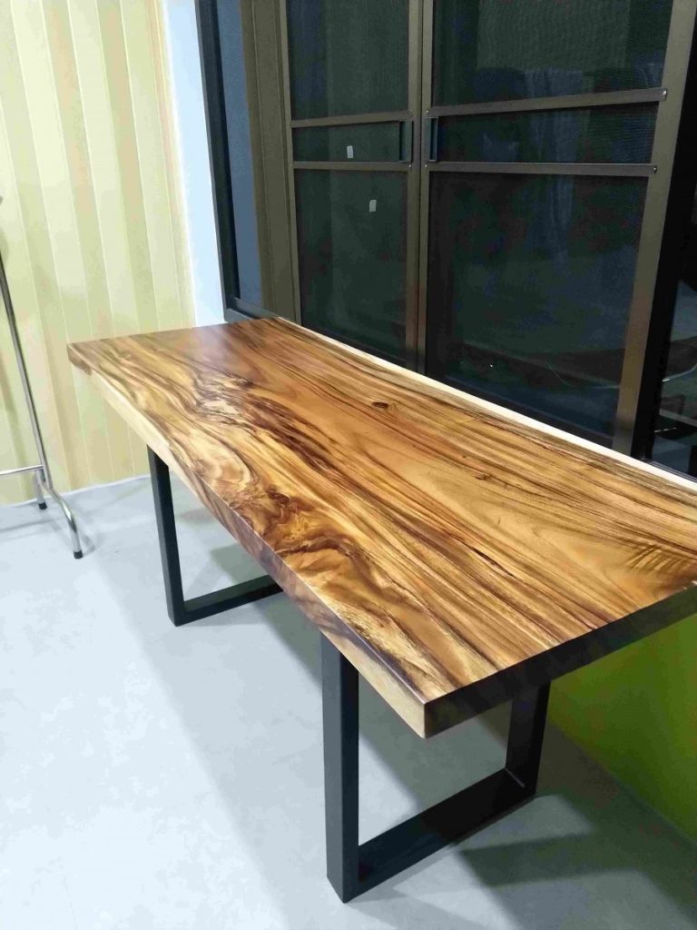 solid wood slab office desk